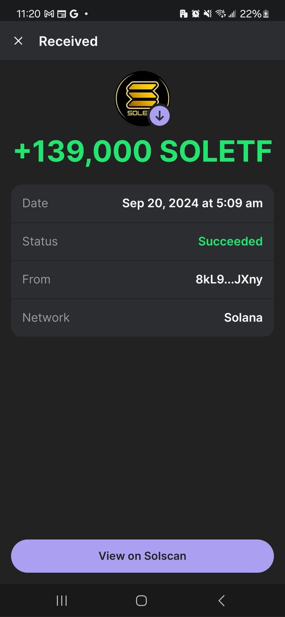 devilure's tweet image. Thanks for the reward, @Solanaetfoff. I did not expect to win this contest. While real whales are not around, everyone can win. Join  #SOLETF and give it a try. Also, enjoy #passiveincome if you have more than 200K tokens.