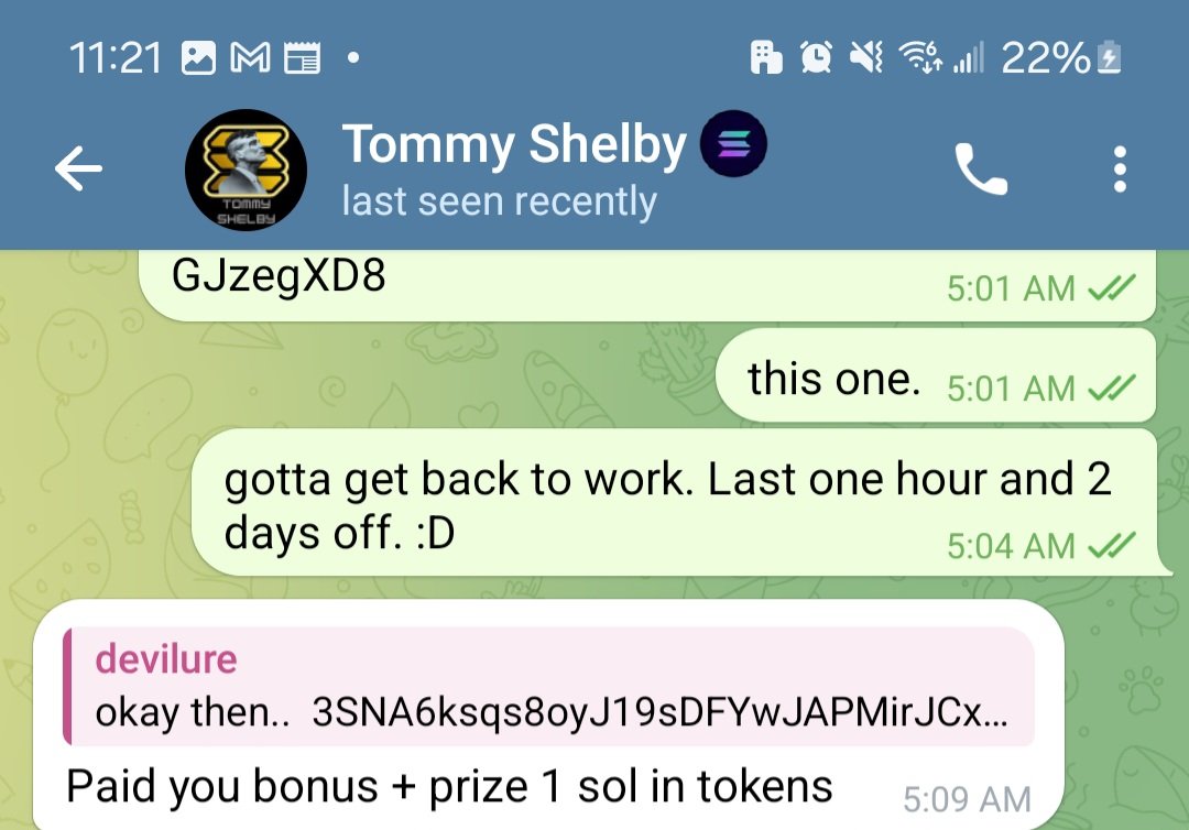 devilure's tweet image. Thanks for the reward, @Solanaetfoff. I did not expect to win this contest. While real whales are not around, everyone can win. Join  #SOLETF and give it a try. Also, enjoy #passiveincome if you have more than 200K tokens.