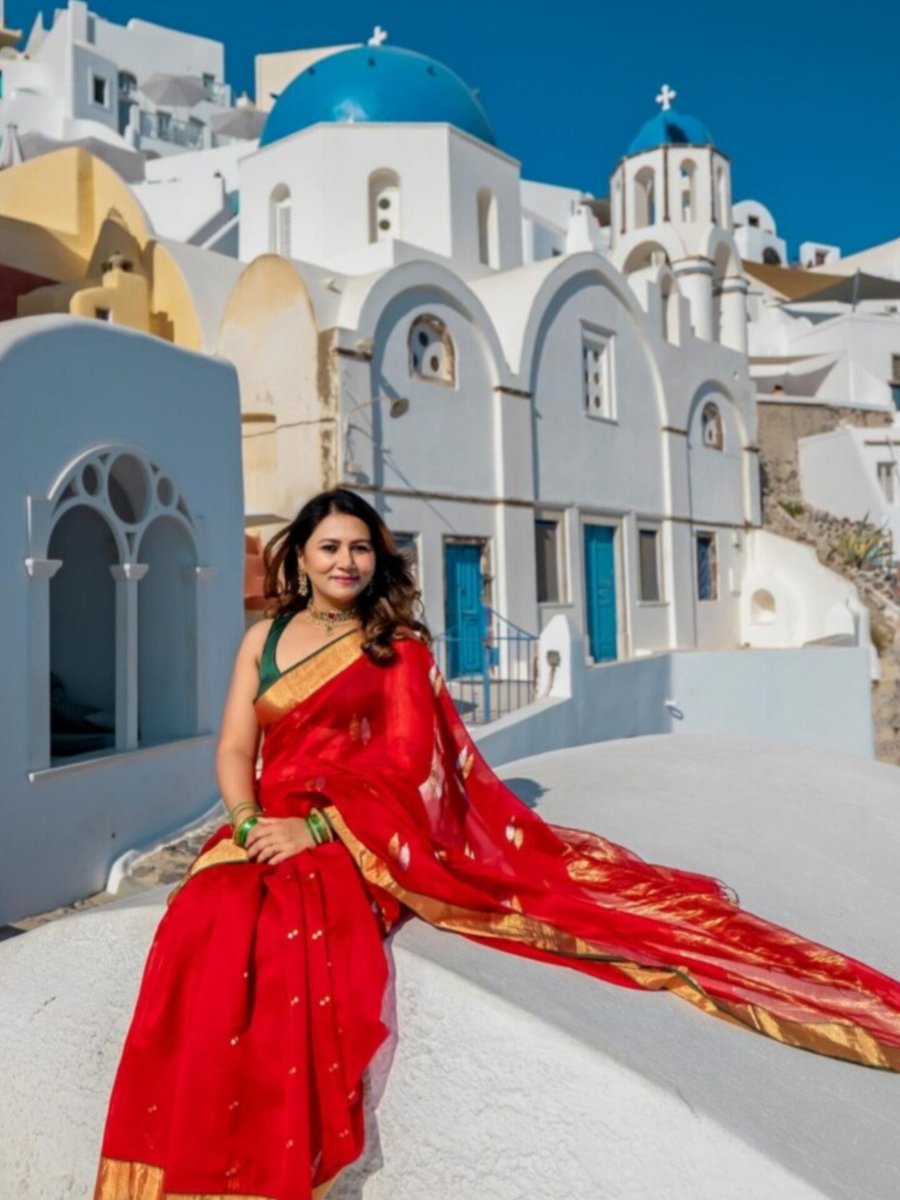 Marx2PointO's tweet photo. Pushpa 2 director #Sukumar’s wife looks stunning in Greece on her 40th birthday! Cheers to her special day. 🎉🌟🇬🇷
#TabithaSukumar #Sukumar #Pushpa2TheRule #Pushpa2 #AlluArjun #RC17 #RamCharan #GameChanger #RC16 https://t.co/063jamGWdH