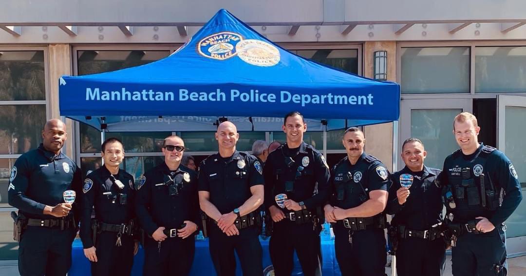 citymb's tweet photo. 👮♀️👮♂️💙 Today is #ThankACopDay! Join us in thanking the dedicated men and women of the Manhattan Beach Police Department for their service and commitment to keeping our community safe. We appreciate you, MBPD (@manhattanbchpd)! 🚔🙌 #MBStrong #CommunityFirst #MBPD https://t.co/nmkkRtRX4A