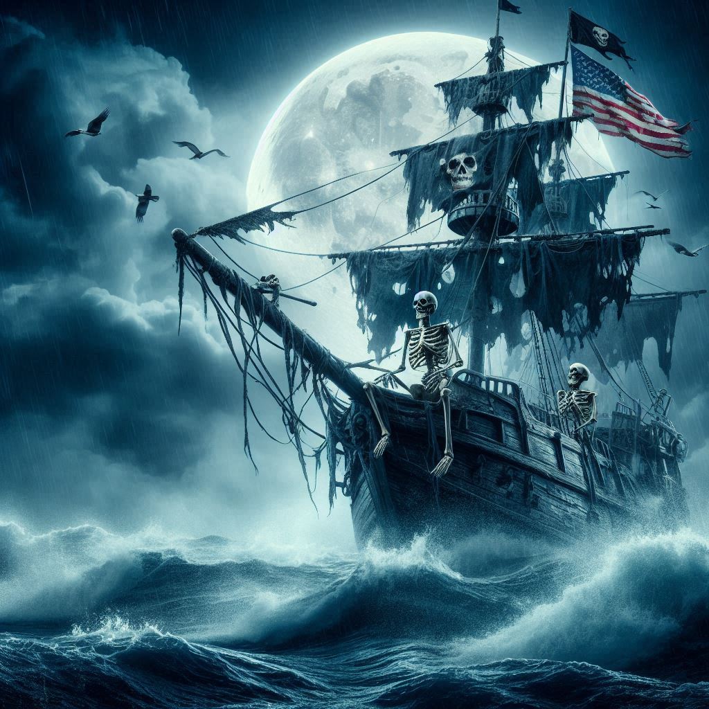 BeesIndustries's tweet image. When the #MAGA #Pirates set sail #TheStormHasArrived