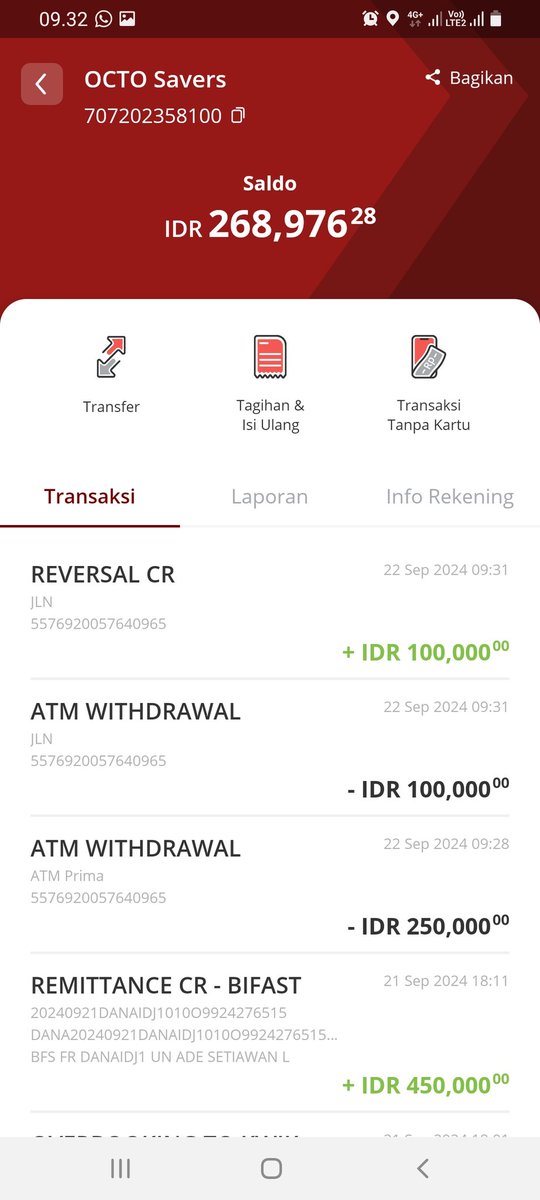 adetobing08's tweet photo. Halo  @CIMBNiaga saya tarik tunai tp gagal namun saldo ke potong, 2x terjadi namun yg terakhir sudah di refund https://t.co/F83PxrwwzD