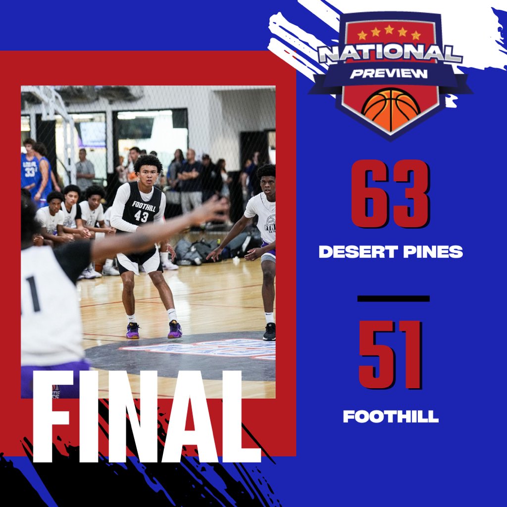 Foothill Basketball - Home of the Knights (@foothillbball_) on Twitter photo Foothill falls to Desert Pines in game #2 of the National Preview and ends up 1-1 on the day in the Open Div.
Braeden Davidson 24 pts. 5 Reb. 2 stl.
<a href="/YoEtemadi/">Yo Etemadi</a> <a href="/CoachJonAntolin/">Jonathan Antolin</a> <a href="/cwilleyee/">CoachCadenWilliams.〽️🏀</a> <a href="/ScholSeries/">Scholastic Series</a> Foothill falls to Desert Pines in game #2 of the National Preview and ends up 1-1 on the day in the Open Div.
Braeden Davidson 24 pts. 5 Reb. 2 stl.
<a href="/YoEtemadi/">Yo Etemadi</a> <a href="/CoachJonAntolin/">Jonathan Antolin</a> <a href="/cwilleyee/">CoachCadenWilliams.〽️🏀</a> <a href="/ScholSeries/">Scholastic Series</a>