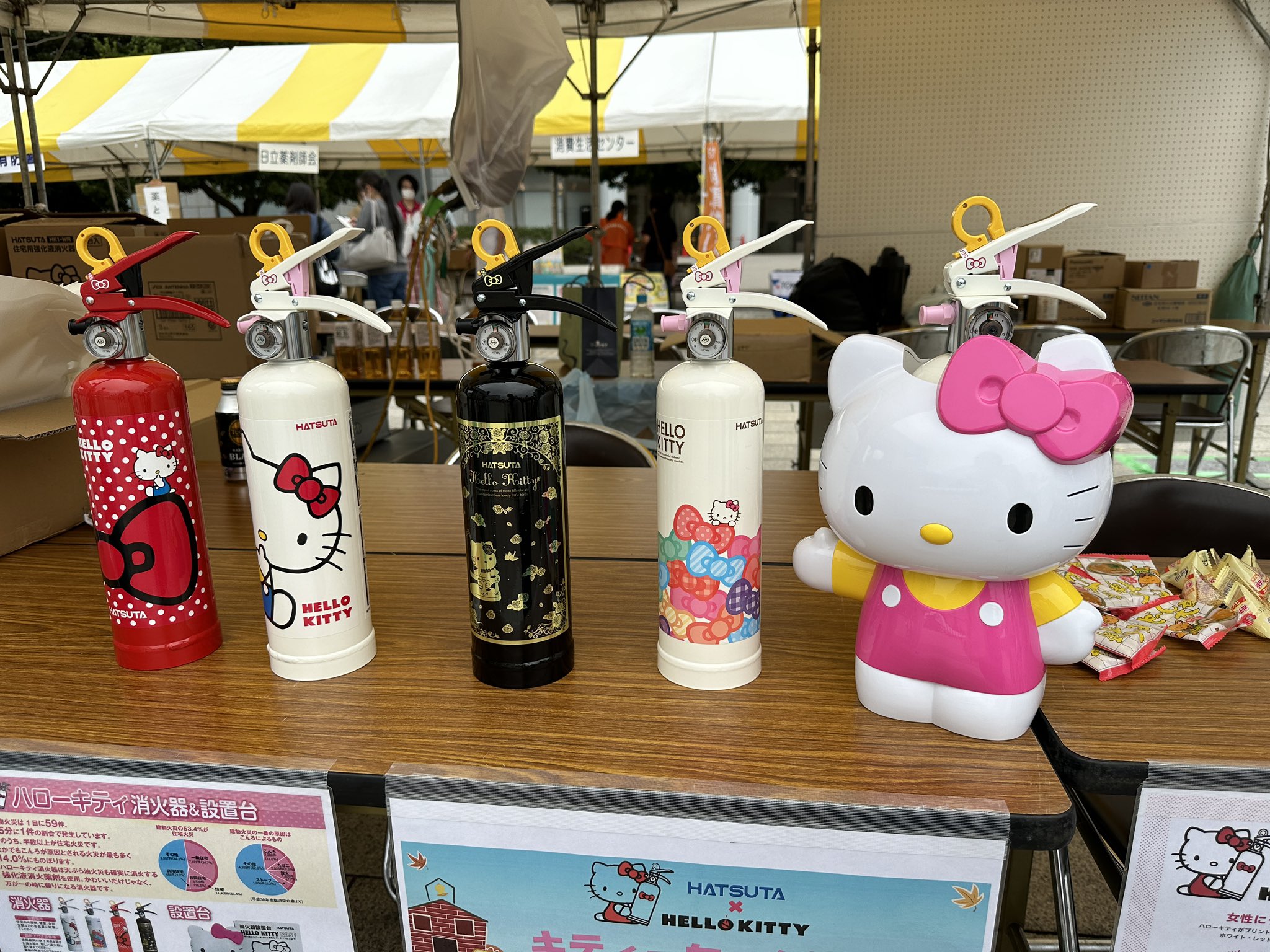 HELLO KITTY 消火器 HATSUTA HK1-WF