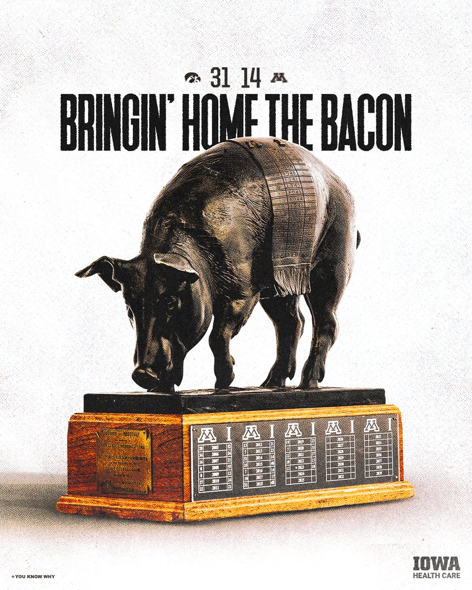 FLOYD IS COMIN’ HOME 🐖

#Hawkeyes