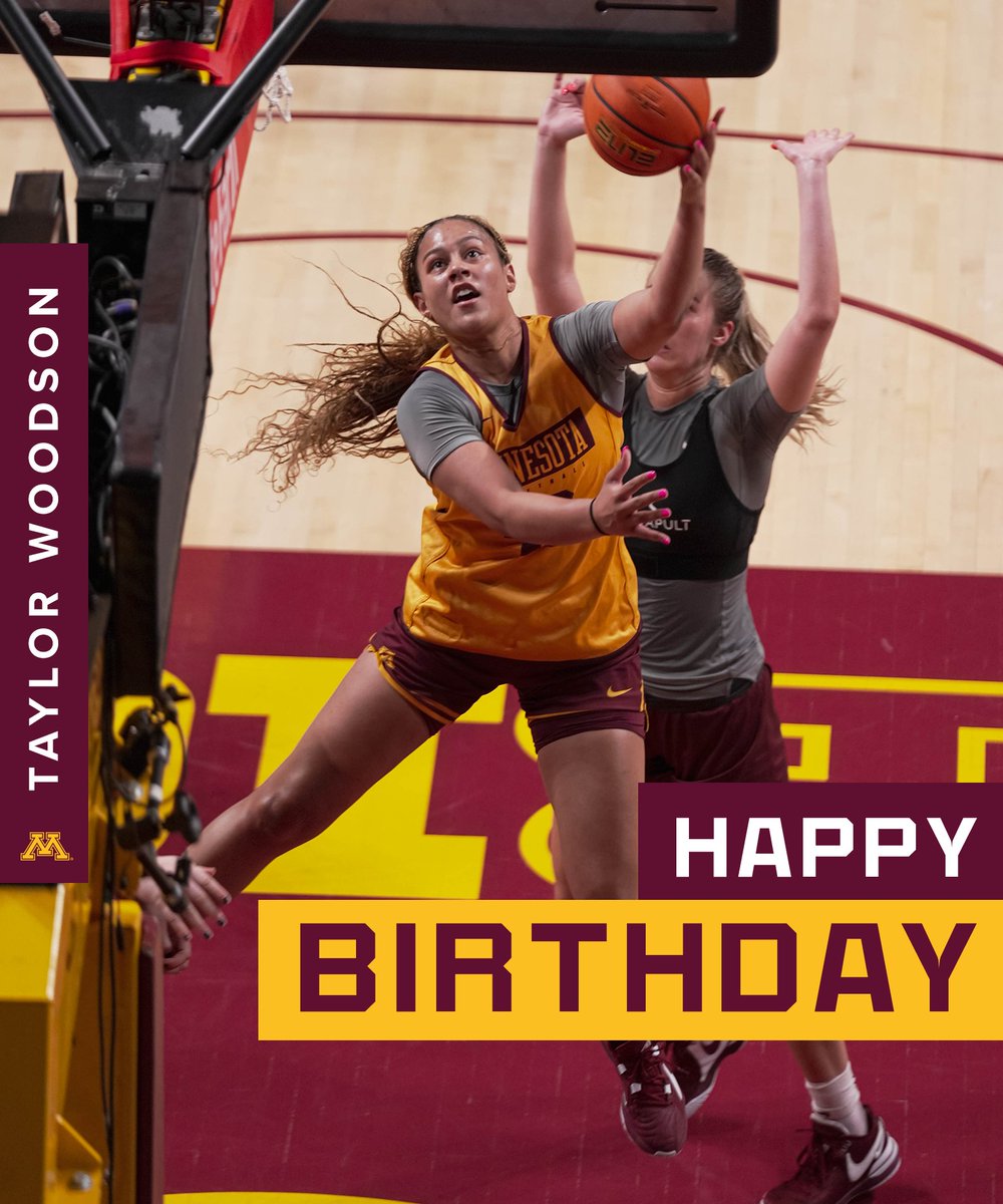 Tay's day 🤗 Happy Birthday to Minnetonka, Minn., native Taylor Woodson!

#SkiUMah | #Gophers