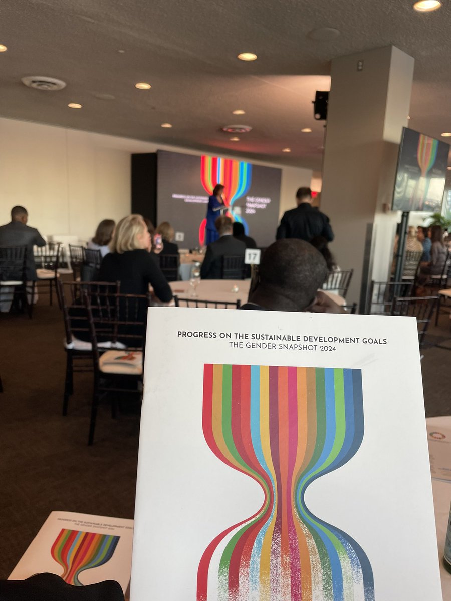 At <a href="/UN_Women/">UN Women</a> launch of the Gender Snapshot report. Data speaks it’s clear message on backlash on #SRHR. If only 56% of women and girls in the world can make decisions about their OWN bodies, how can we ever reach gender equality for all? #SummitOfTheFuture #Beijing30 #SheDecides