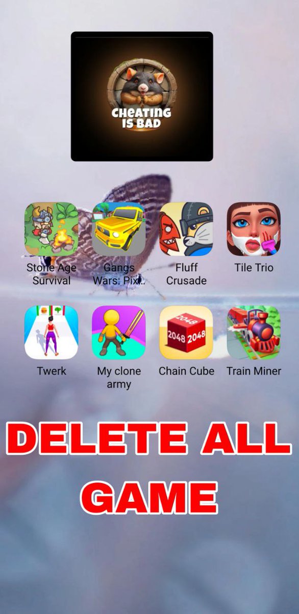 ArifMd99334's tweet photo. 🤬 Everyone should delete the 🐹 Hamster Kombat game, and until 'Cheating is Bad' is removed 🚫 from my brothers and they are given the airdrop, 🛩️ no one should play any season of Hamster Kombat. Until then, no one should download their game. 👍

#deletehamsterkombatgame https://t.co/rG5nmKqVB6