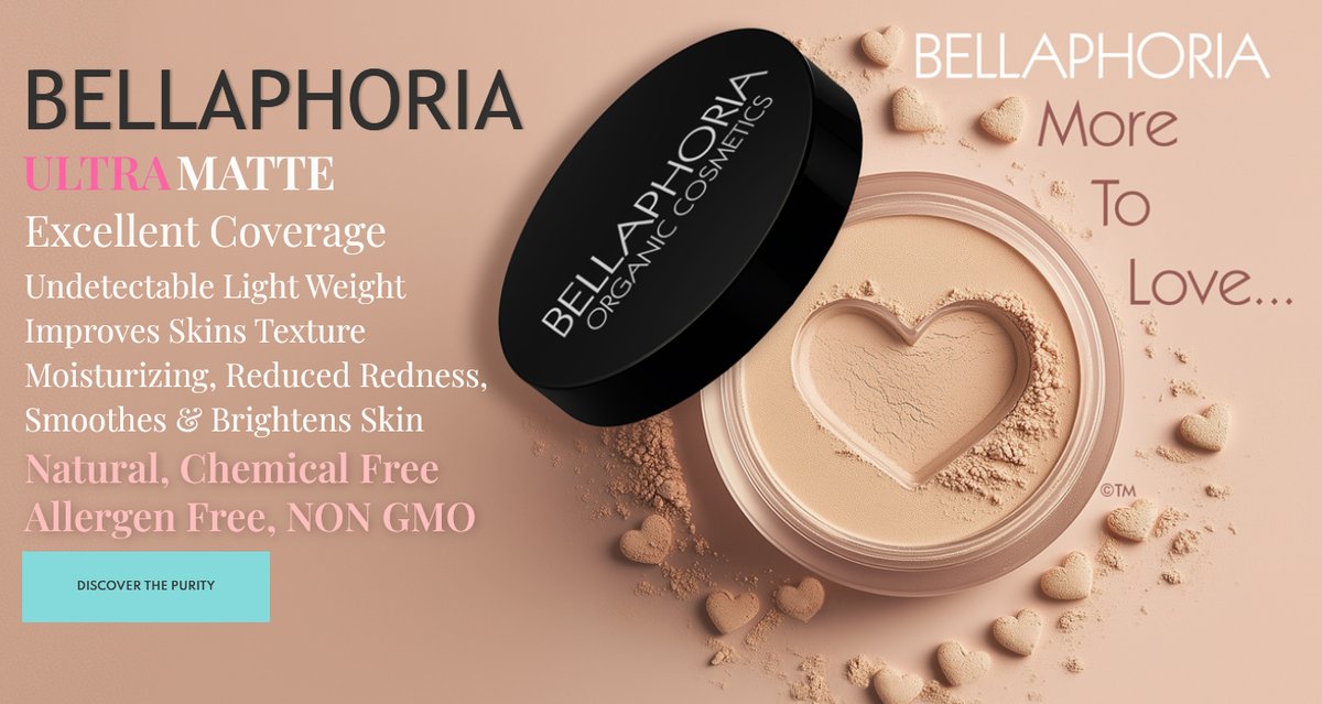 Bellaphoria's tweet photo. Best Natural Foundation on the Market!🏆
Coupon Code BELLA20 gets you 20% OFF
✨LUXURY ORGANIC COSMETICS✨
🌷ALWAYS ALLERGEN FREE
You'll LOVE What We're Made Of ❤️
🍁Made in Canada - We Ship Worldwide!
Shop Now ---> https://t.co/7bE8kWevAl 💋 https://t.co/umi2hUIQvI