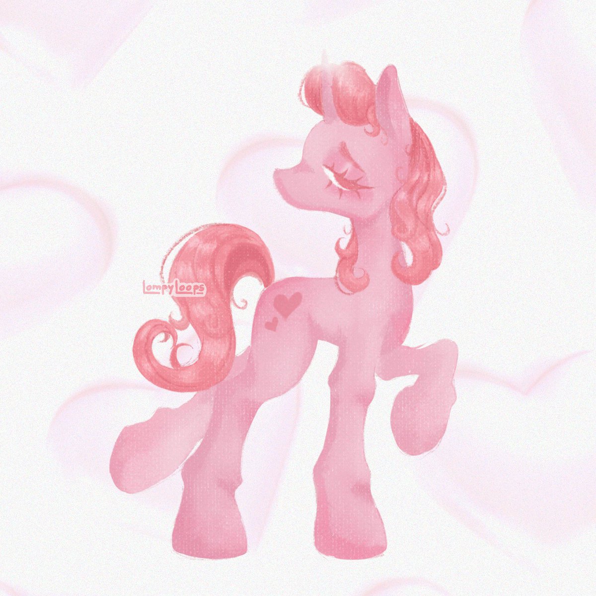 lompyloops's tweet photo. this is a redraw of my OC !✨here is the old drawing <𝟑 I haven’t named her yet… 

#OC #Redraw #MyLittlePony #Procreate https://t.co/TPMxn9cLKn