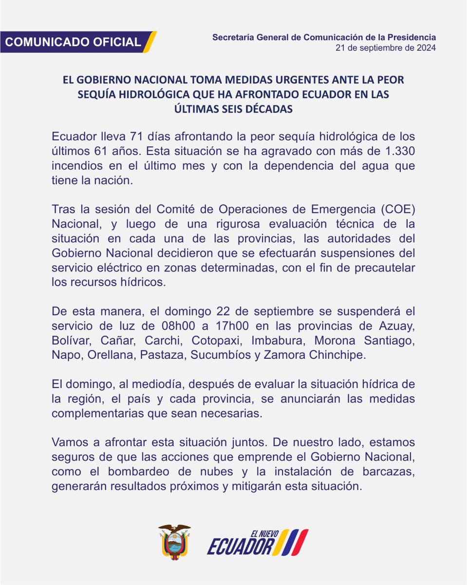 Presidencia_Ec's tweet photo. A la ciudadanía: https://t.co/AF70C5mUfo