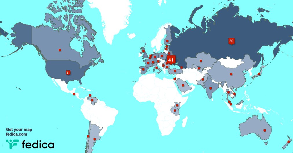 Special thank you to my 3 new followers from USA, and more last week. fedica.com/!gentomer