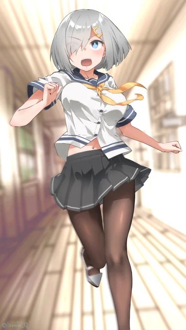 お昼です!増速!!食堂へ突入します!#艦隊これくしょん #浜風 