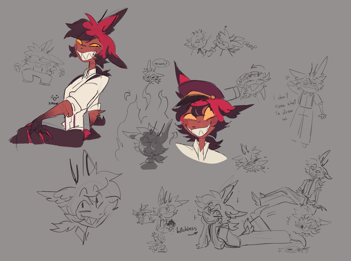 alloplush's tweet image. i compiled some of the Sammy art from the magma ✨