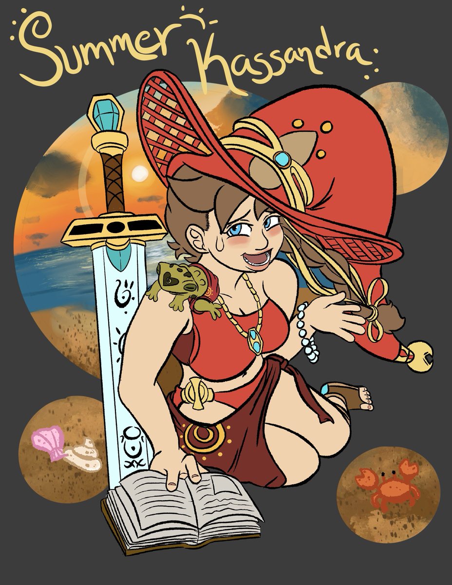 SpellKnightt's tweet image. Summer Alts of my OCs before the seasons ends~ #digitalart #Procreate #originalcharacter #ocart