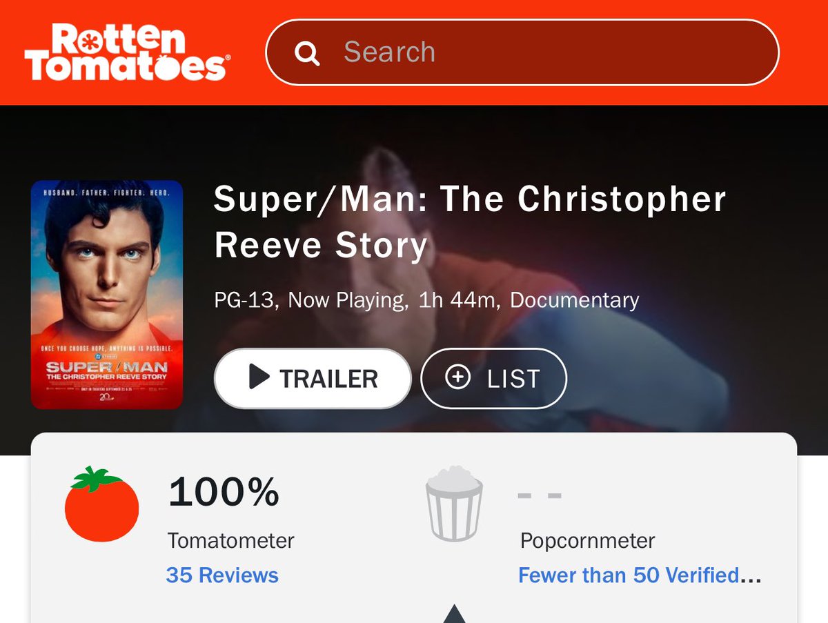 Incredible. #thechristopherreevestory