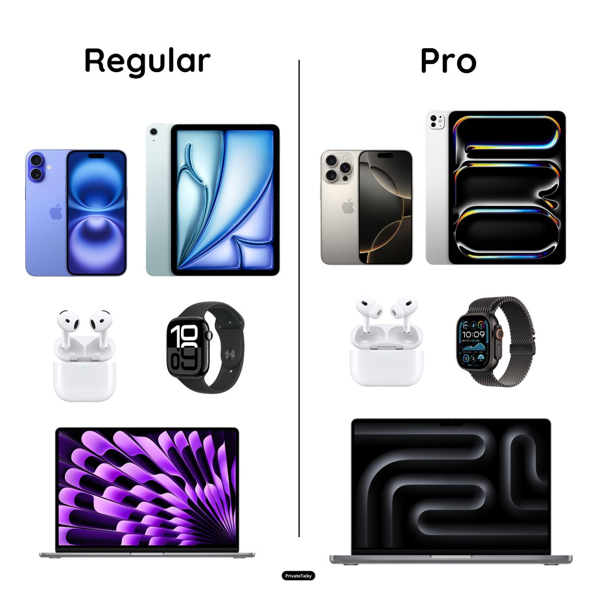 privatetalky's tweet photo. What side are you on: Regular or Pro? https://t.co/ohjPzwLbAd