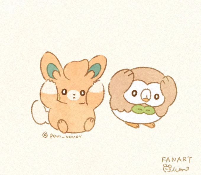 パモとおともだちPawmi and its cute friends :3#パモの日 #pokemon #ポケモン #pawmi 