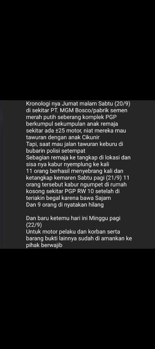 doblang_08's tweet photo. Info terakhir Ditemukan 7 mayat di kali bekasi, pondok gede permai. https://t.co/UJo7p1k1lW