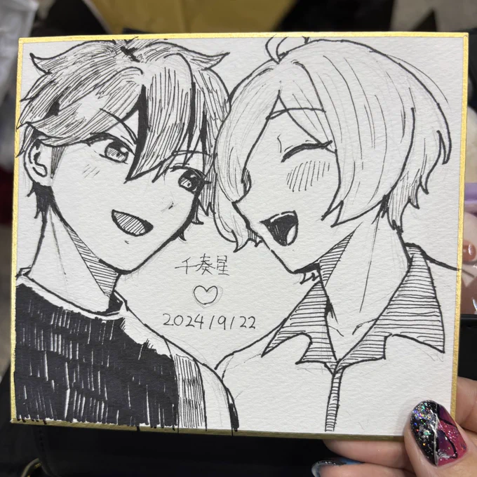 1枚目気に入らなかったので描き直した!撤収まで飾っときます! 