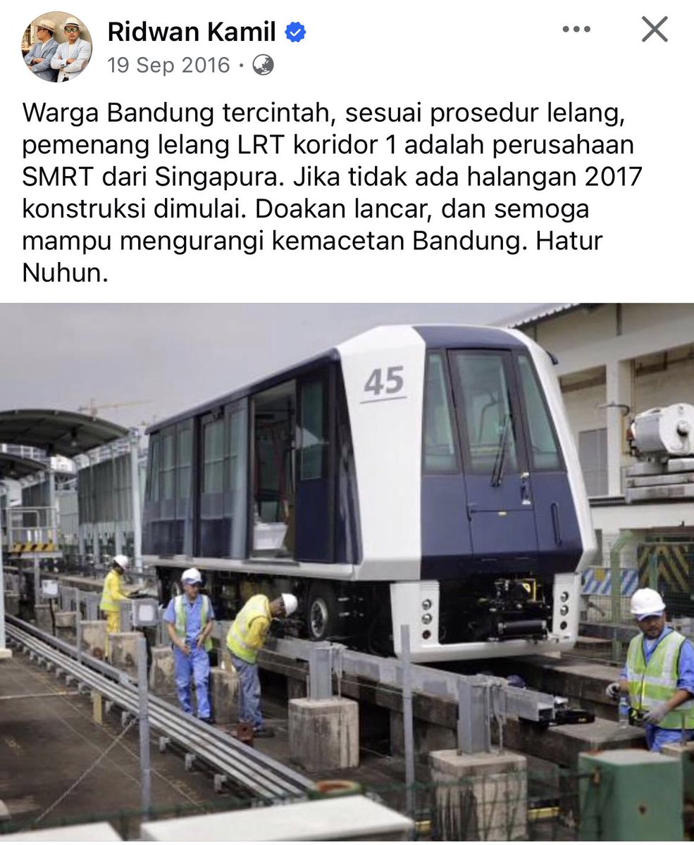 This post is from 2016, today is 2024 October. Does anyone in Bandung seen the LRT he sayinnn asking real question 👀