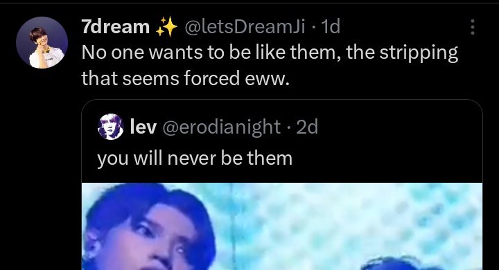 naviothic's tweet photo. Berarti kemarin member dream lo si JN itu juga jualan badan dong?🤷🏻‍♀️ https://t.co/DYNJT7AMqS