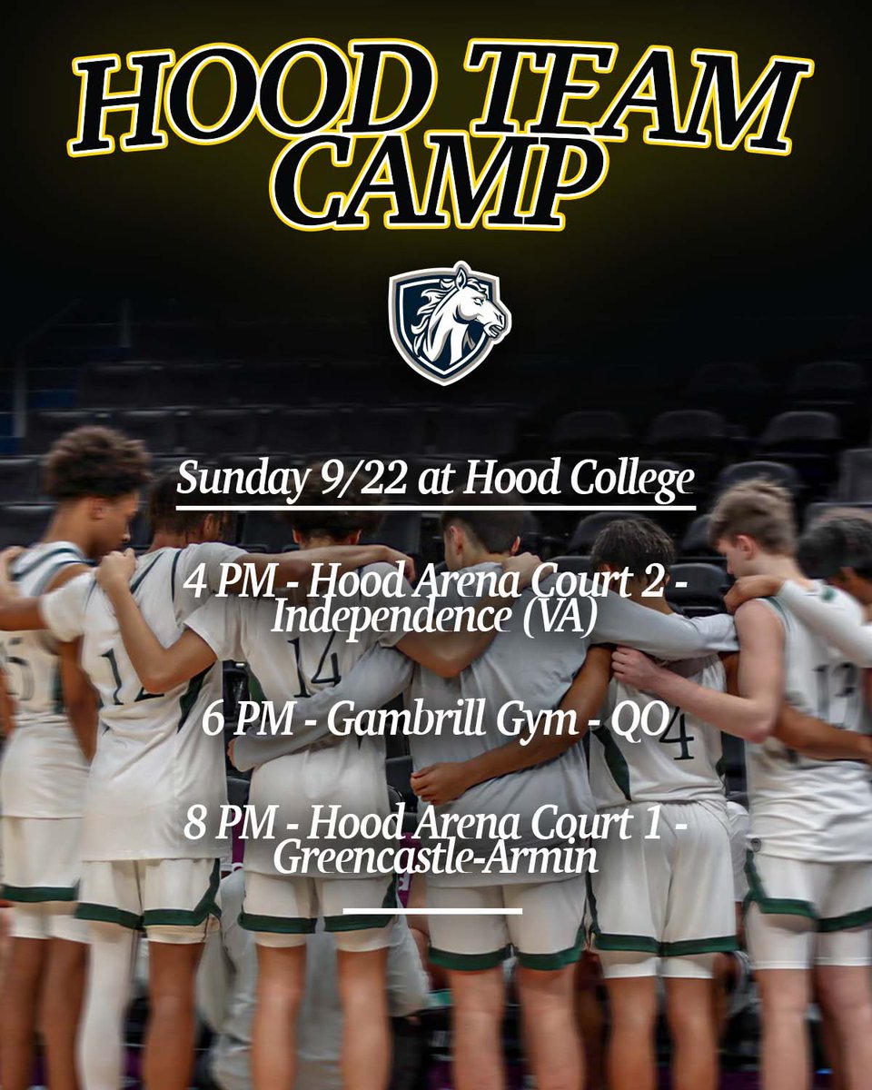 The program is built on opportunities. First opportunity of the fall at @hood_mbb team camp. Excited to represent the SSFS community. #SSFSFAMILY