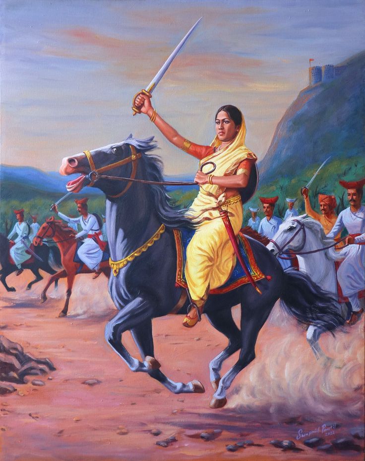 Namami_Bharatam's tweet photo. Mogulmardini Tarabai Bhonsle, a remarkable woman of the 17th century, played a pivotal role in the history of the Maratha Empire. She valiantly led the Maratha resistance against the invading Mughal Empire, ensuring its survival during a challenging period.

Tarabai Bhonsle was born to a prominent Maratha family. She married Rajaram Bhonsale, the third Chhatrapati of the Maratha Kingdom in 1689. Following the death of Rajaram in 1700, Tarabai became the regent of the empire, overseeing its affairs on behalf of her young son, Shivaji II.

Facing the formidable Mughal Empire, Tarabai displayed exceptional leadership and determination. She strategically organized the Maratha forces, motivating them to resist the Mughal invasion and protect their territory.

Tarabai Bhonsle's legacy as a courageous and capable leader is deeply revered in Maratha history. Her role in preserving the Maratha Empire during crisis is a testament to her strength and determination. She is remembered as a symbol of female empowerment and a woman who defied societal expectations to become a successful ruler.