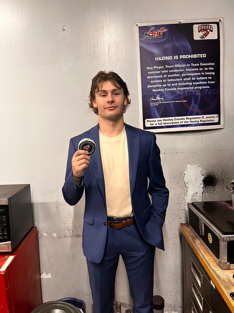 Congratulations to Wyatt Witham on his first MJ goal! 

#MJHLSteelers