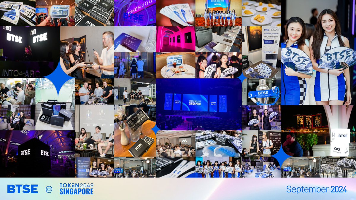 BTSE_Official's tweet photo. What a week at #TOKEN2049! 🎊 

Here's a recap of all the highlights from #BTSE 👇🏼 https://t.co/Byjdcplaba