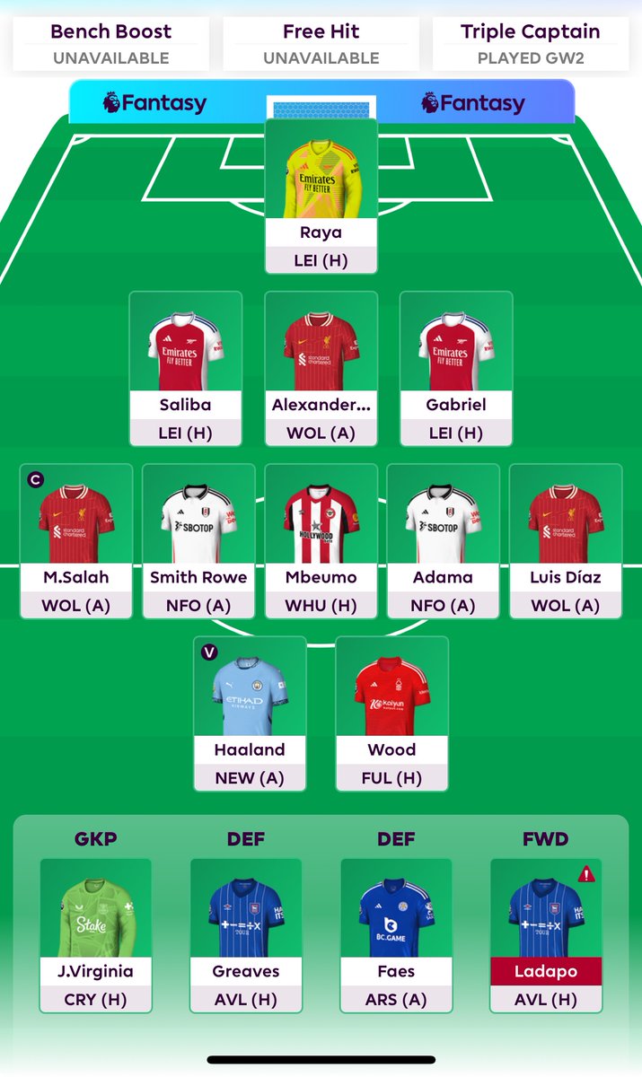 hunterwriterer's tweet photo. @FPLStatus Snagged half of them before the rise! https://t.co/9OXzXQ6028