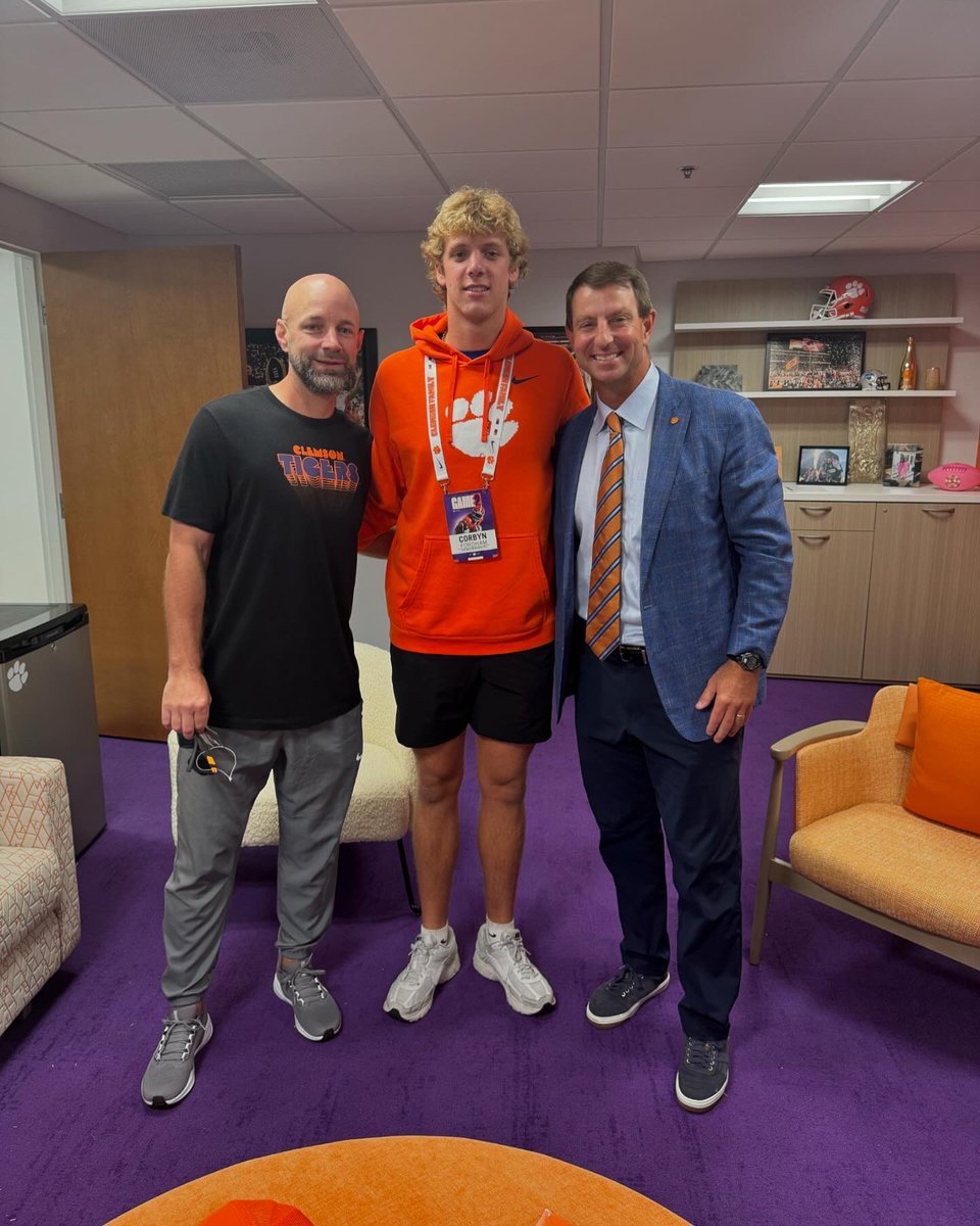 Corbyn (@fordhamcorbyn) on Twitter photo I’m Blessed to receive an offer from Clemson University!!🟠🟣<a href="/coachkr10/">Kyle Richardson</a> <a href="/ClemsonFB/">Clemson Football</a> <a href="/DeshawnBrownInc/">Deshawn Brown</a> <a href="/harrison2121/">Harrison Smith Jr</a> <a href="/On3sports/">On3</a> <a href="/247Sports/">247Sports</a> I’m Blessed to receive an offer from Clemson University!!🟠🟣<a href="/coachkr10/">Kyle Richardson</a> <a href="/ClemsonFB/">Clemson Football</a> <a href="/DeshawnBrownInc/">Deshawn Brown</a> <a href="/harrison2121/">Harrison Smith Jr</a> <a href="/On3sports/">On3</a> <a href="/247Sports/">247Sports</a>