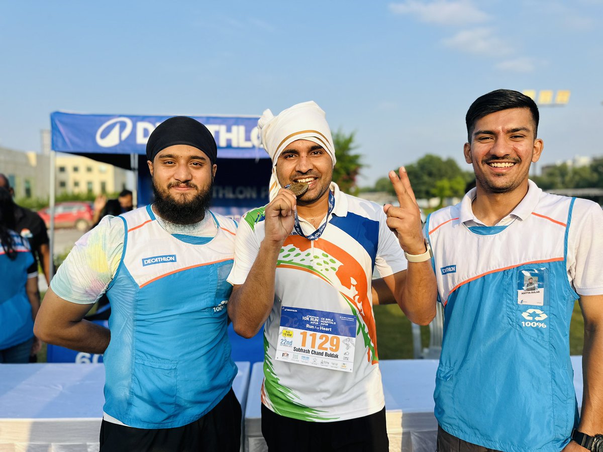 TheSubhashFouji's tweet photo. #decathlon #RunForHeart
#10KRunForHeart #thesubhashfouji
@CKBirlaGroup @Decathlon https://t.co/NznHOIguLo