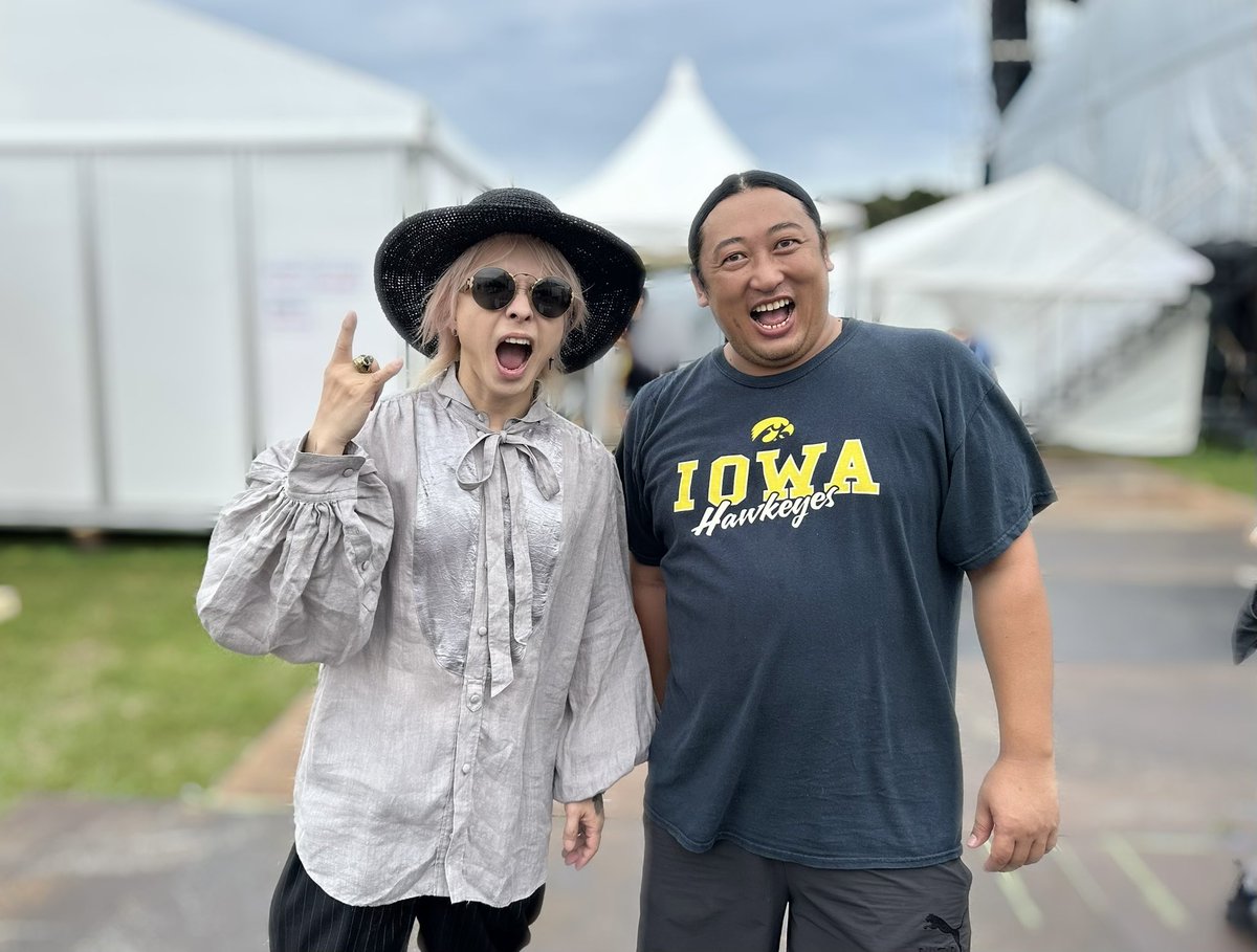 HydeOfficial_'s tweet photo. #HYDE
#西川貴教
#ももいろクローバーZ
#ながのーず
#ロバート秋山
#イナズマロックフェス
#IRF24 https://t.co/0XFT5aaaXT