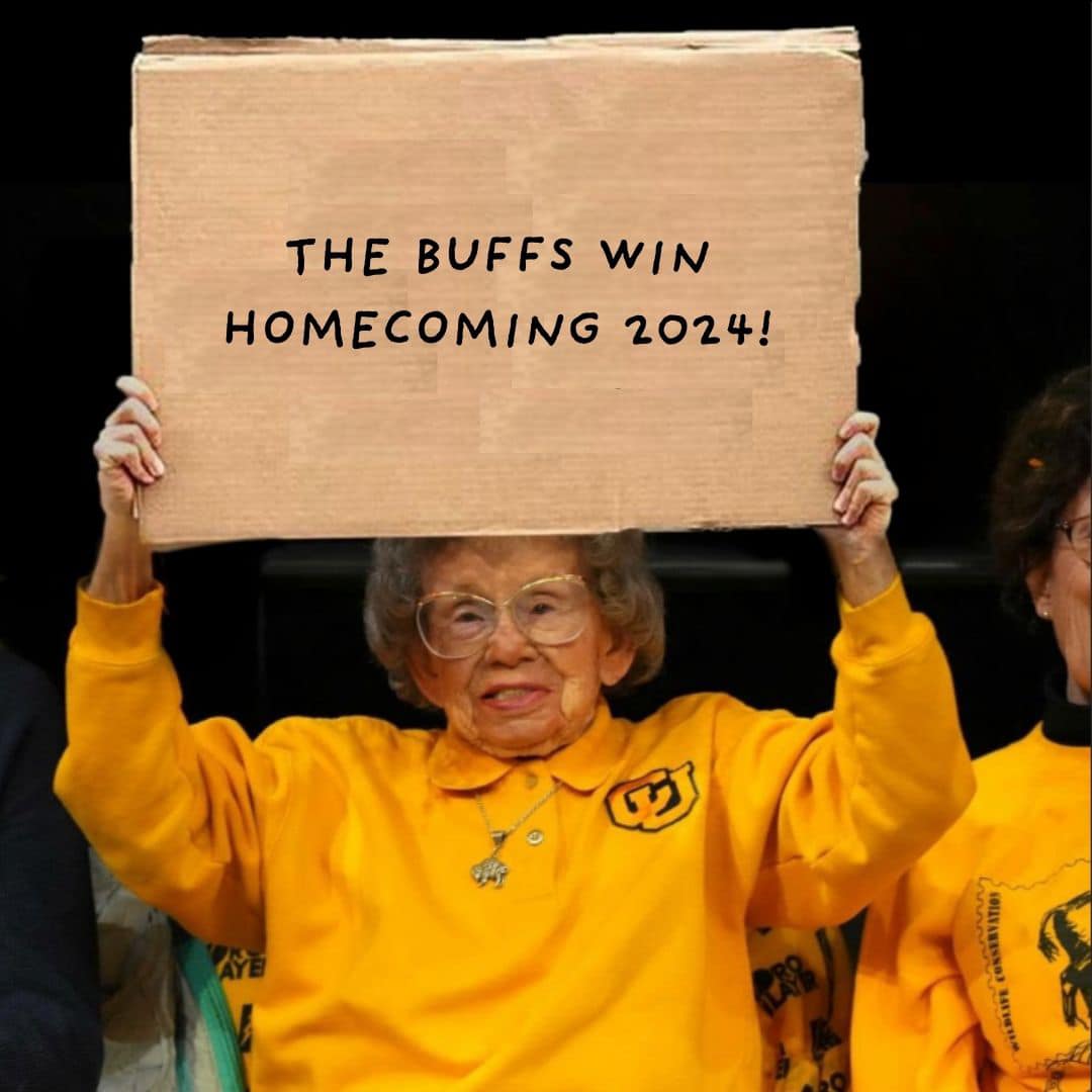 CUBoulderAlumni's tweet photo. SKO BUFFS! 🦬 What a game! #Homecoming2024 https://t.co/iysaCOFAWg