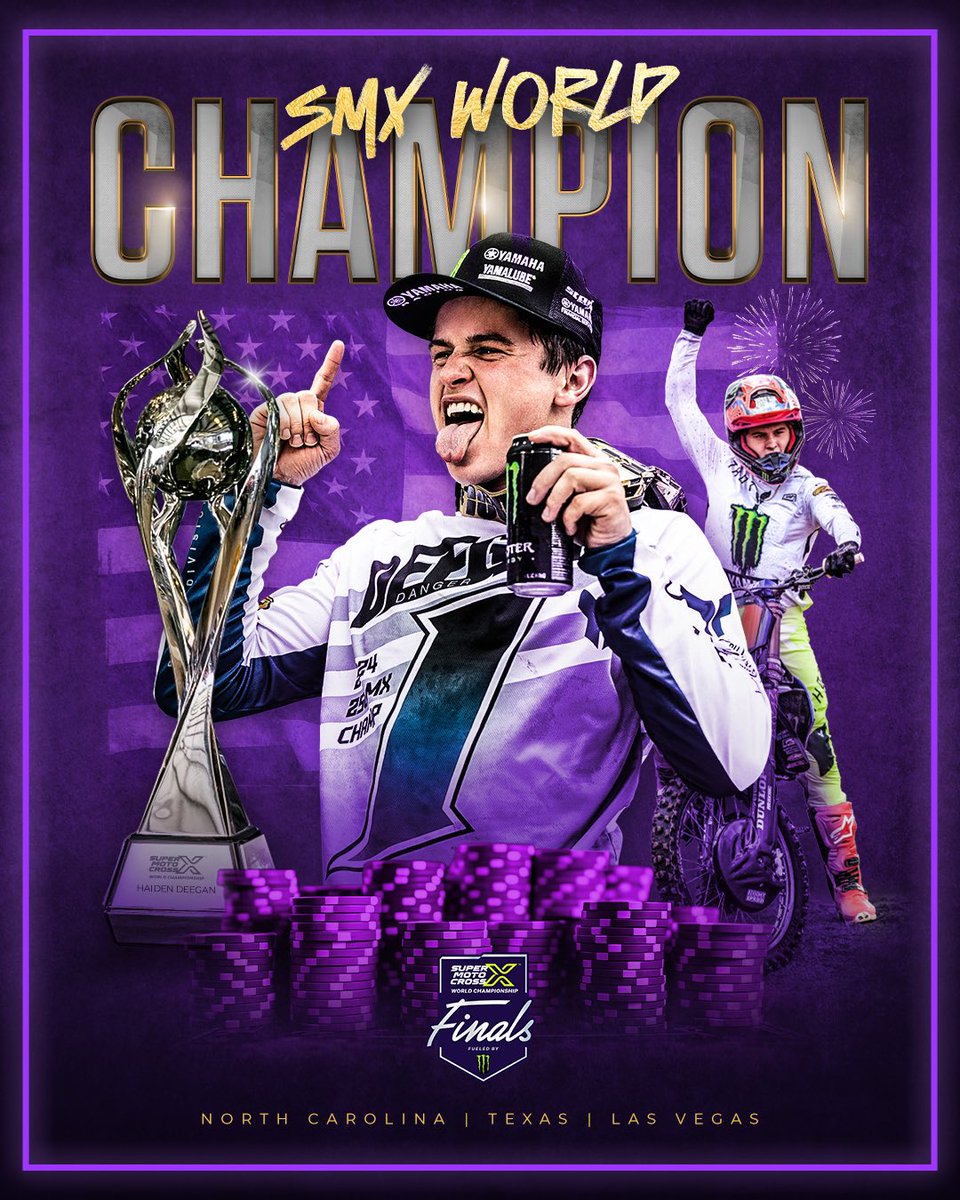 Haiden Deegan is your 2024 250 SMX WORLD CHAMPION! 🏆 #SMX