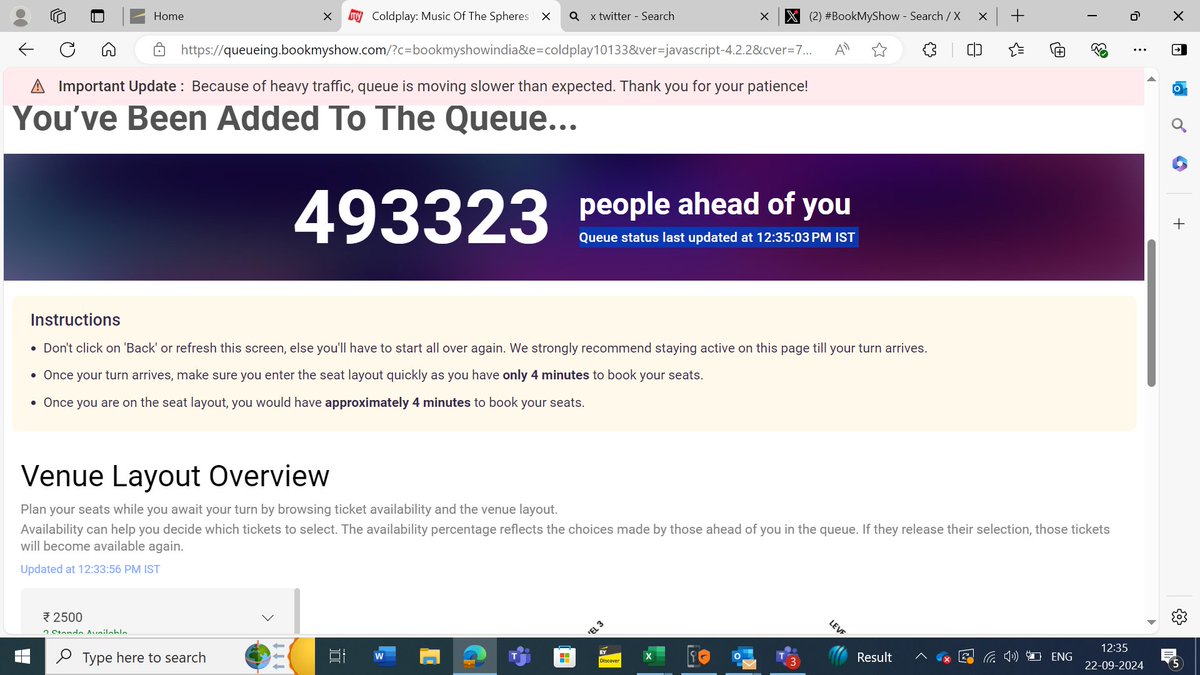 chaioverguy's tweet photo. Jiss speed me tickets kam ho rahi hai...i might get my turn by the next concert announcement.

#coldplay https://t.co/FJKQC0FSIG