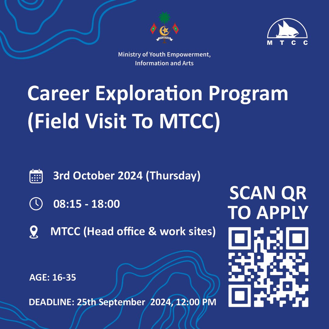 Don't miss out on the chance to explore careers with MTCC!

Apply before 25th September 2024!
