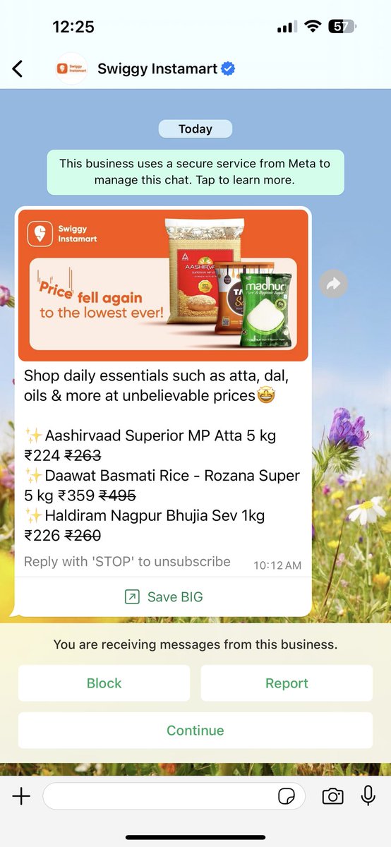.<a href="/SwiggyInstamart/">Guess Who?</a> Your marketing team is not in sync with product listings on the App.
See the price difference on Whatsapp vs App.