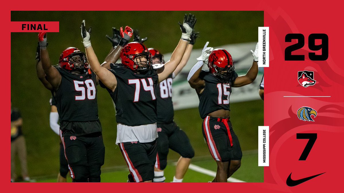 🔴First GSC win on the season over Mississippi College behind 2 big interceptions! ⚫️

#Trailblazers