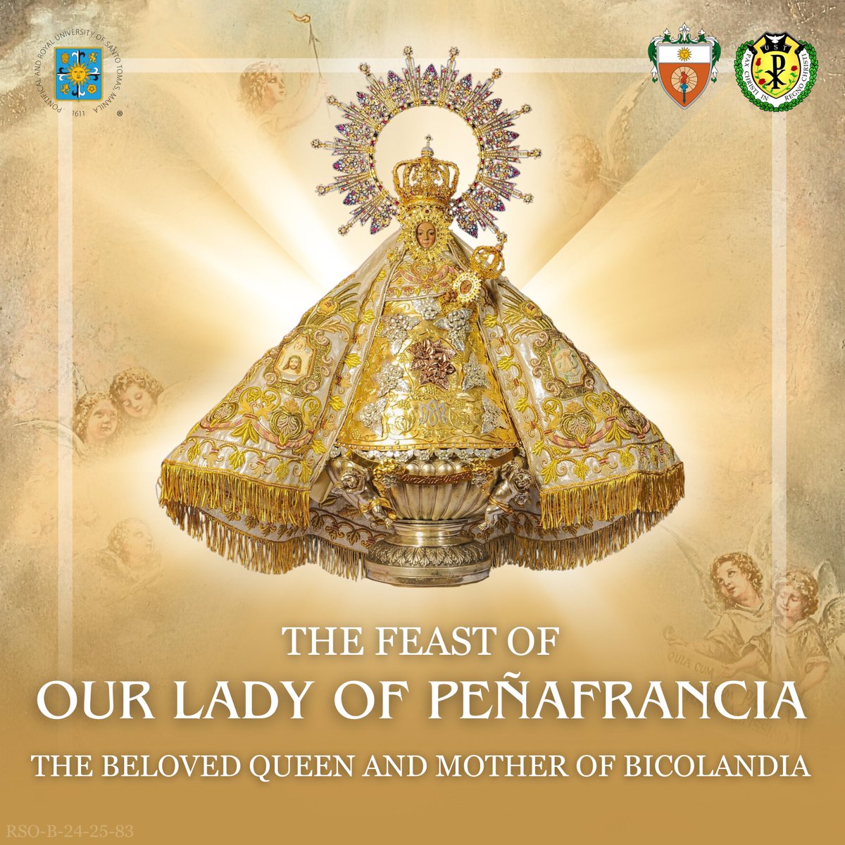 ustpaxeduc's tweet photo. Viva la Virgen!
Viva Nuestra Señora de Peñafrancia!
Gloria a nuestra excelsa Protectora!
Sé Siempre la Reina de Nuestra Region!

Posted with Permission from the Organization Advisers.
#USTPaxEduc2425 https://t.co/g3J1KjaSaM