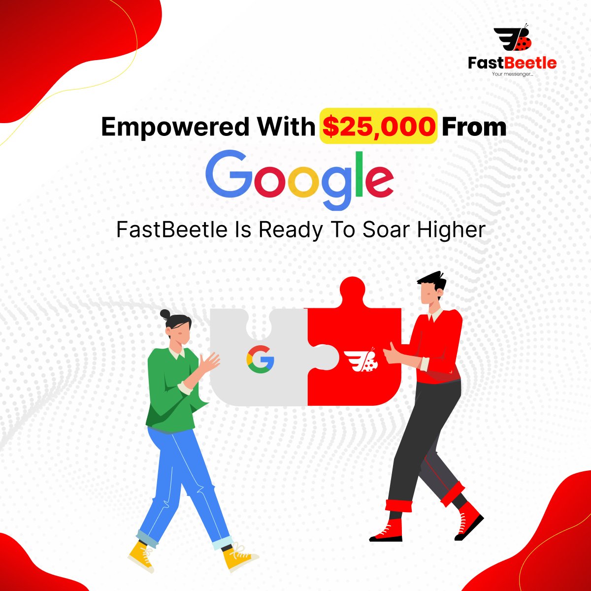 FastBeetle (@fastbeetle_) on Twitter photo Big wins are built on collective efforts! 💪 Congratulations to the FastBeetle team for pushing boundaries every day. This $25,000 boost from Google is a testament to our hard work and relentless drive. Let’s keep soaring higher together! 🚀 #TeamWork #FastBeetle #OnTheRise Big wins are built on collective efforts! 💪 Congratulations to the FastBeetle team for pushing boundaries every day. This $25,000 boost from Google is a testament to our hard work and relentless drive. Let’s keep soaring higher together! 🚀 #TeamWork #FastBeetle #OnTheRise
