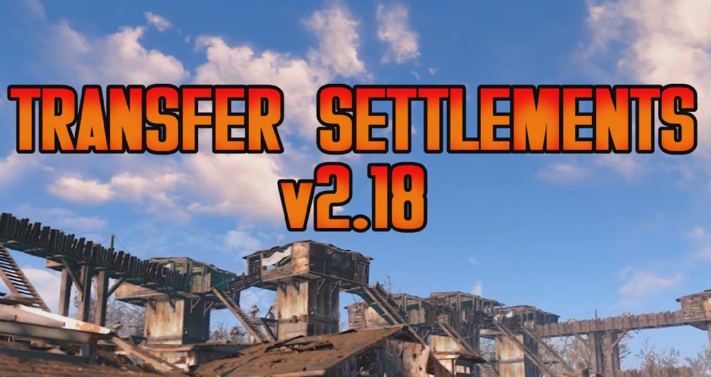 Transfer Settlements v2.18 with Fallout 4 next-gen support has been released with a bunch of fixes and new features which are also available for an optional old-gen version of the mod.
Available on <a href="/NexusSites/">Nexus Mods</a>: nexusmods.com/fallout4/mods/…