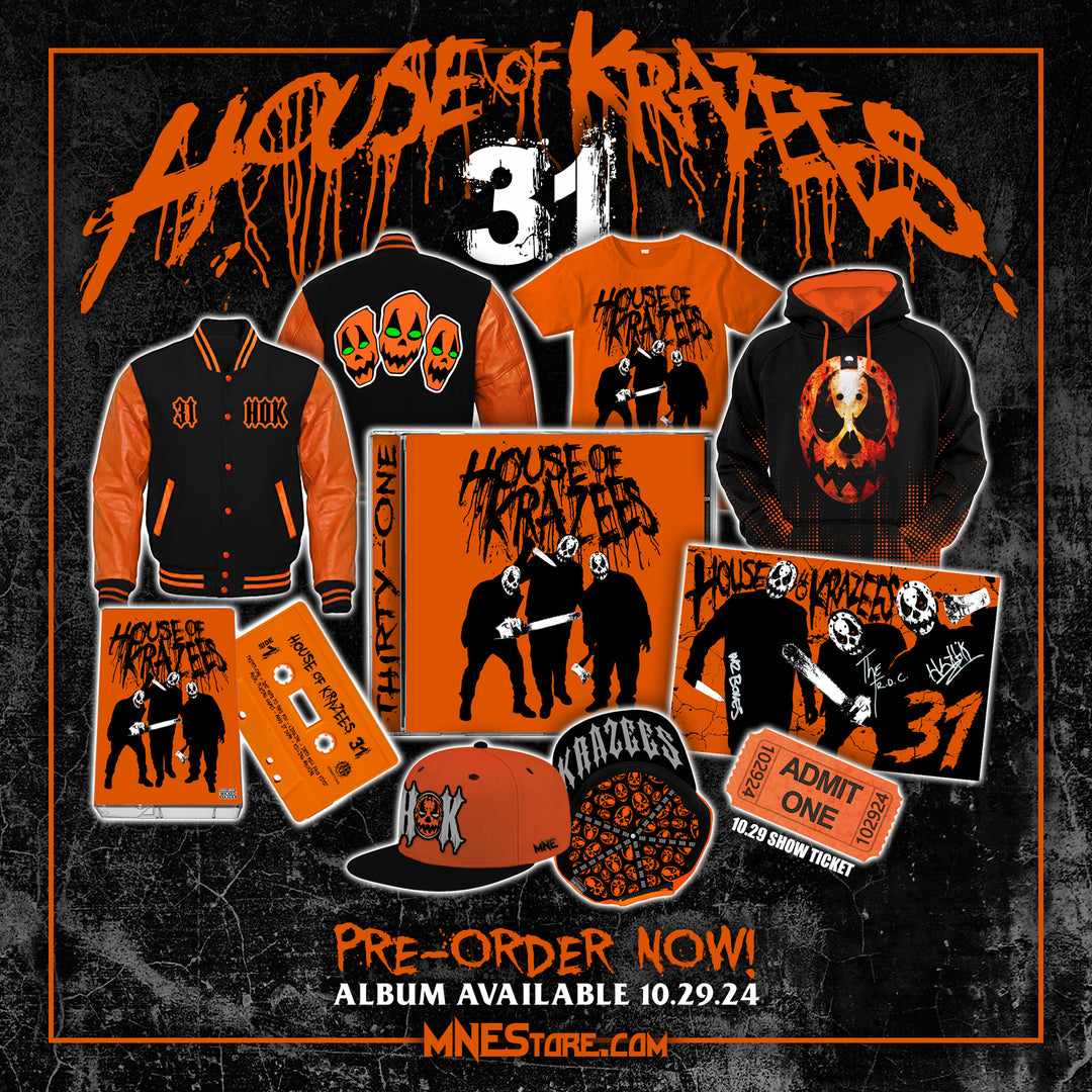 House Of Krazees' "31" Full-Length LP Now Available for Pre-order!  [Track list inside!] - is.gd/Jfcgsx <a href="/majikninjaent/">Majik Ninja Entertainment</a> <a href="/tweetmesohard/">Twiztid</a> <a href="/iamtheroc/">IAMTHEROC</a>