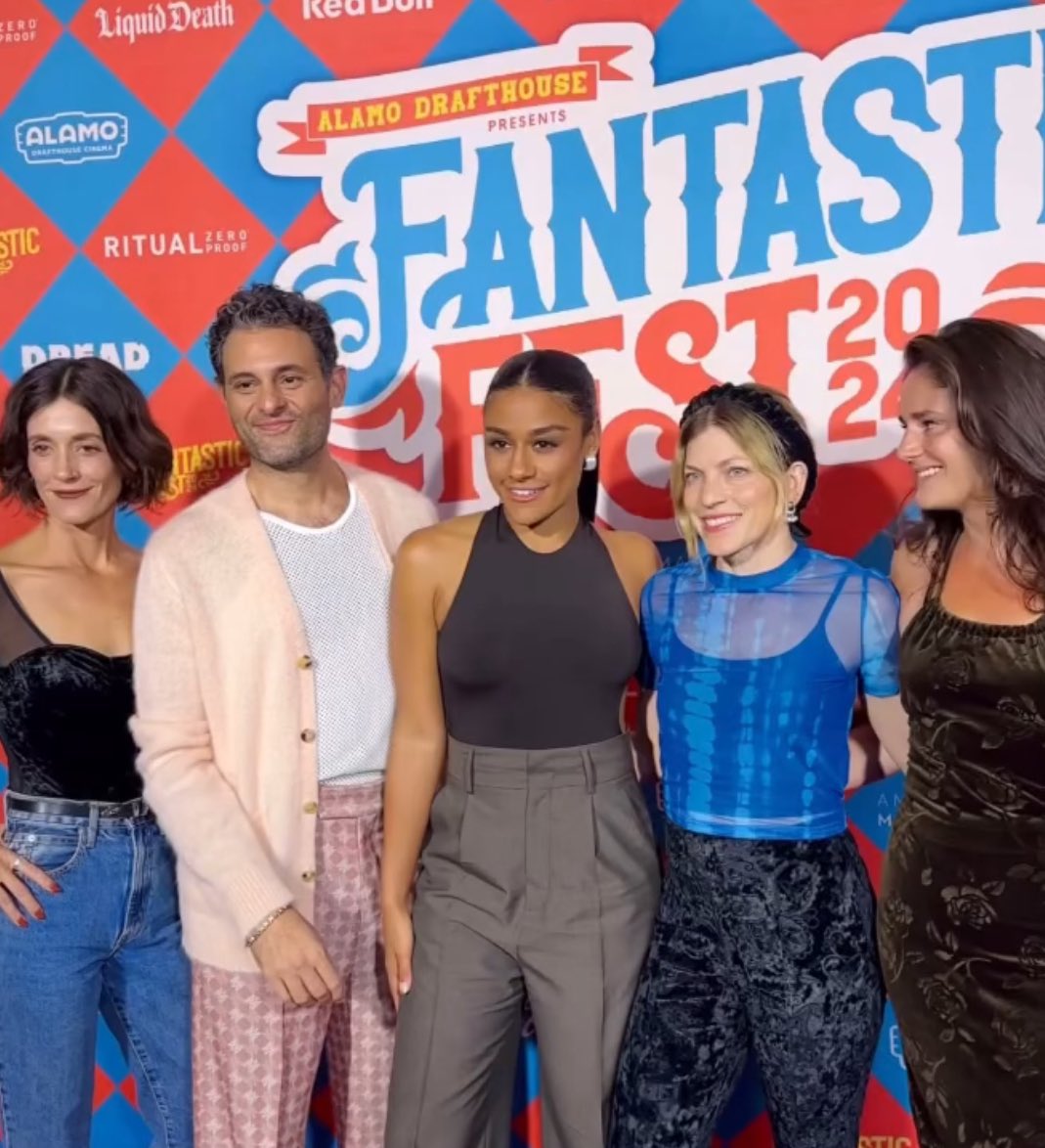 📌 Arian Moayed, Ariana DeBose, Danielle Krudy, Bridget Savage Cole, and Alexandra Schaller from today’s premiere of Blumhouse’s House of Spoils.