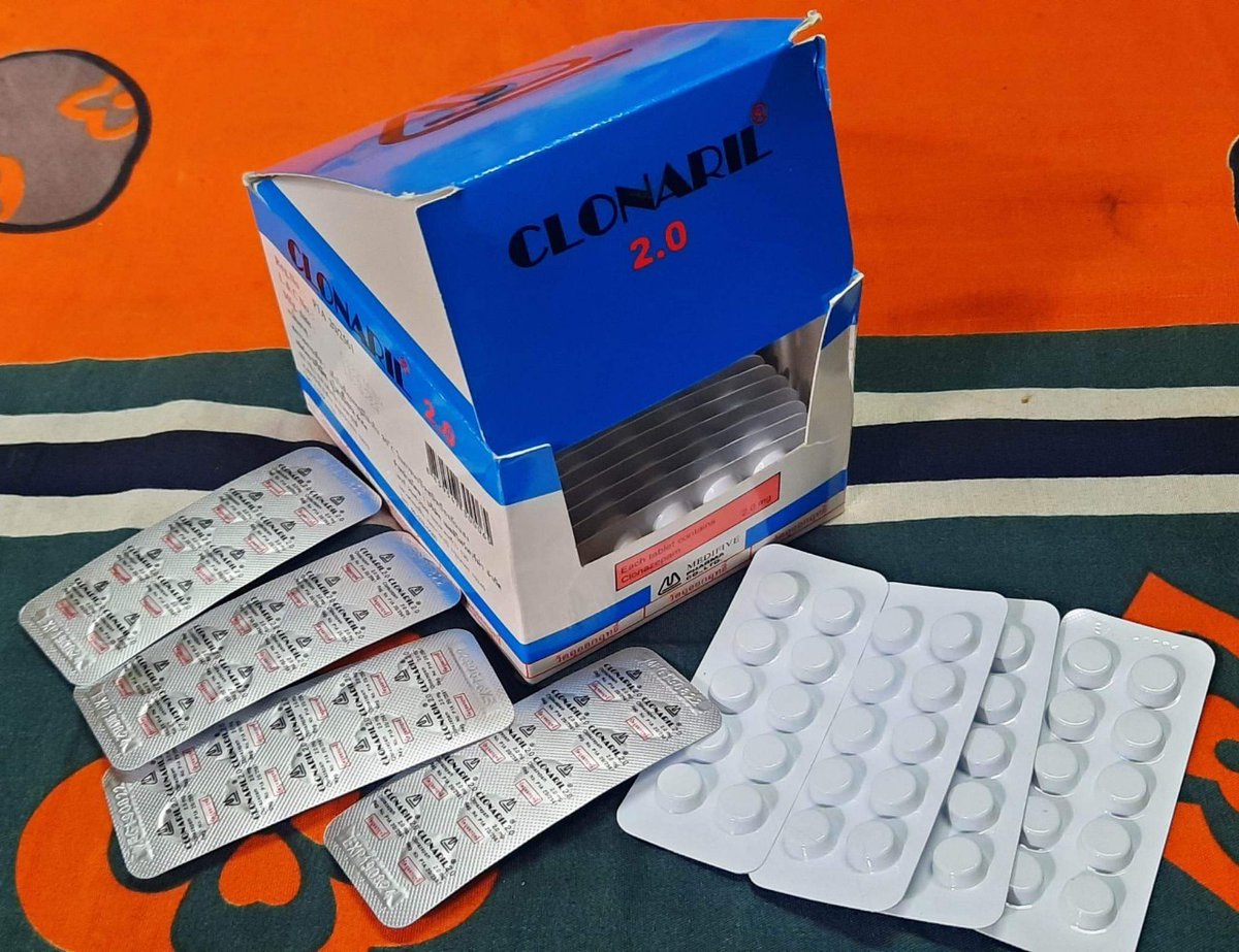 ViPerShop888's tweet photo. Clonaril(เช่ไทย🇹🇭) 2Mg 1แผง200
ยาตัวนี้แก้คลายเครียดสำหรับคนที่เครียดกับเรื่องงานหรือเรื่องอะไรต่างๆ แถมช่วยอาการนอนไม่หลับ #เม็ดเมา #ยาคลายเครียด #ยาคลายวิตกกังวล #ยานอนหลับ https://t.co/8PeQGZtEMl