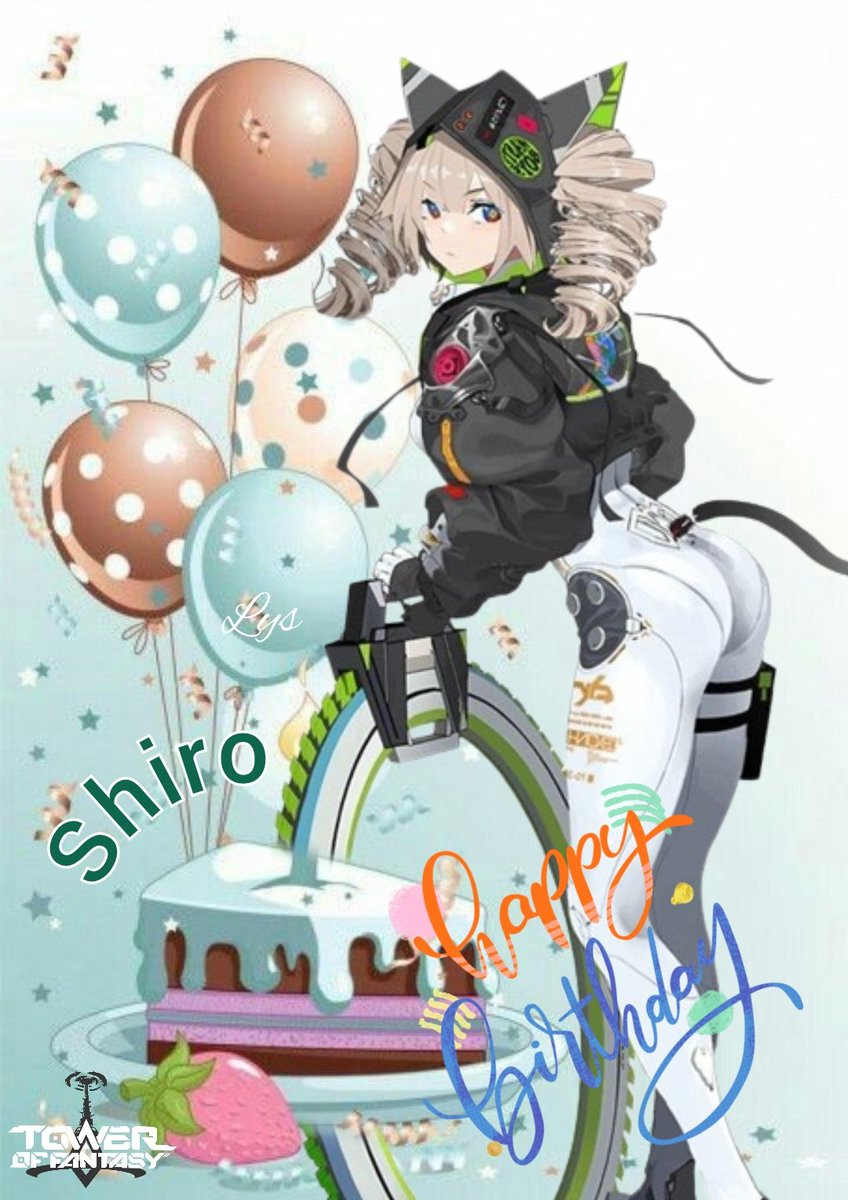 stralelys's tweet photo. 🎈Happy Birthday Shiro🎈🎉
#TowerofFantasy #ToF #타워오브판타지 #ToFBR 
#篁 #幻塔SS #幻塔 https://t.co/FCjJx3Wjk9
