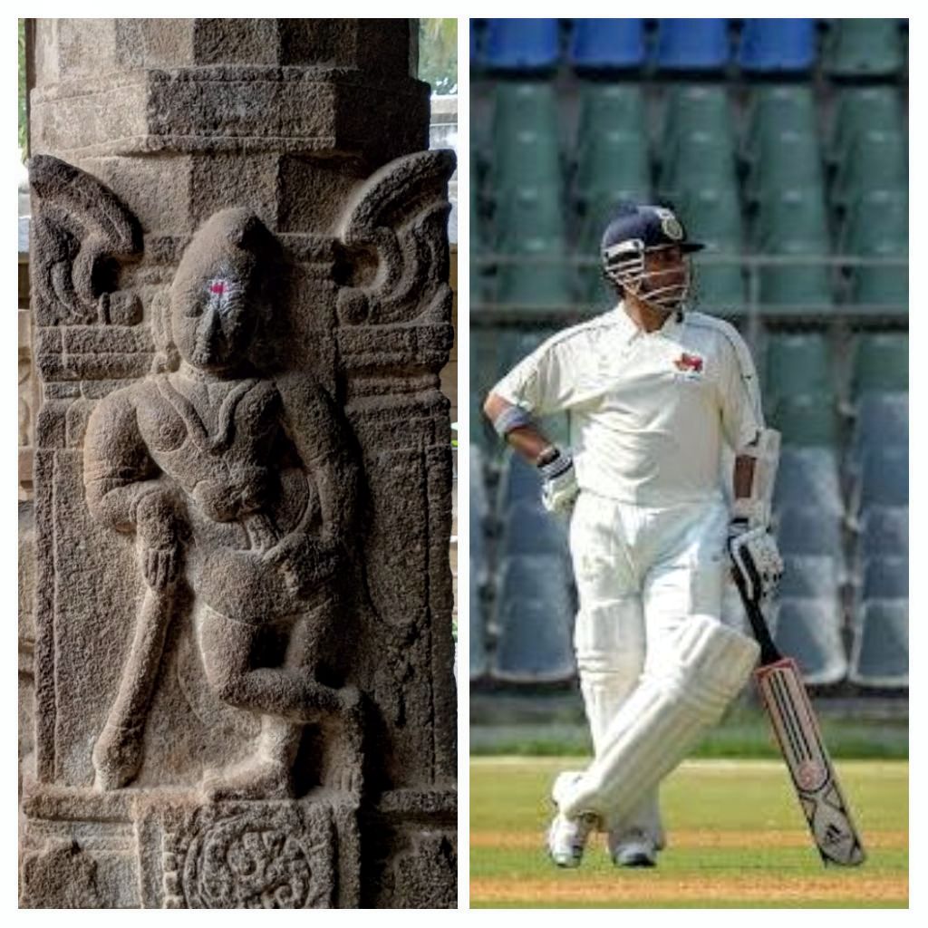 ramnaganat's tweet photo. Looks like there lived a @sachin_rt during     14th century Vijayanagara era :) #Someshwara #Kolar https://t.co/P2YGEDZTkt