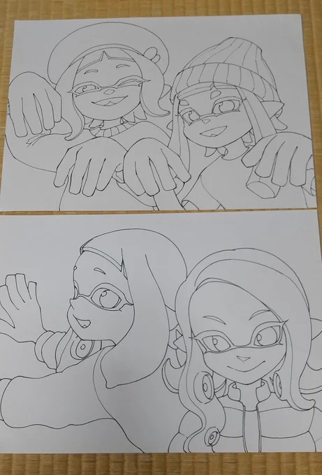 今日は女児たちと塗り絵大会(お父さんによる線画) わ…私も女児ついでに自分のキャラをリクエストで描いてもらった。はあ…はあ…楽しすぐる…ッ\(^o^)/ 