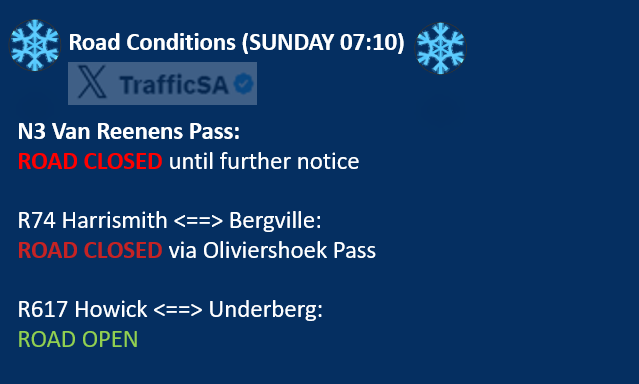 TrafficSA tweet media
